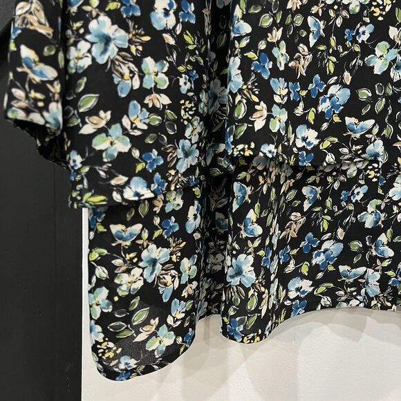 J Jill Floral Women’s Button Blouse Shirt Layered Plus Size 4X Office Career - Picture 2 of 8